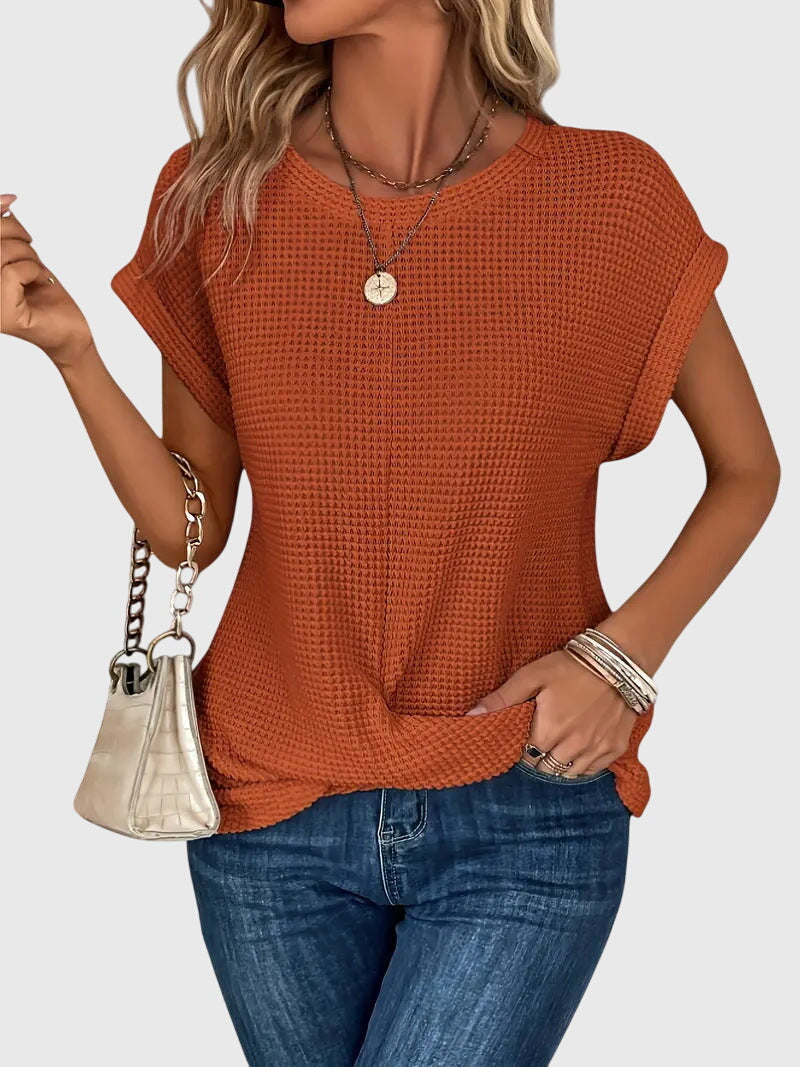 Isa™ | Blusa Elegante com Gola Careca