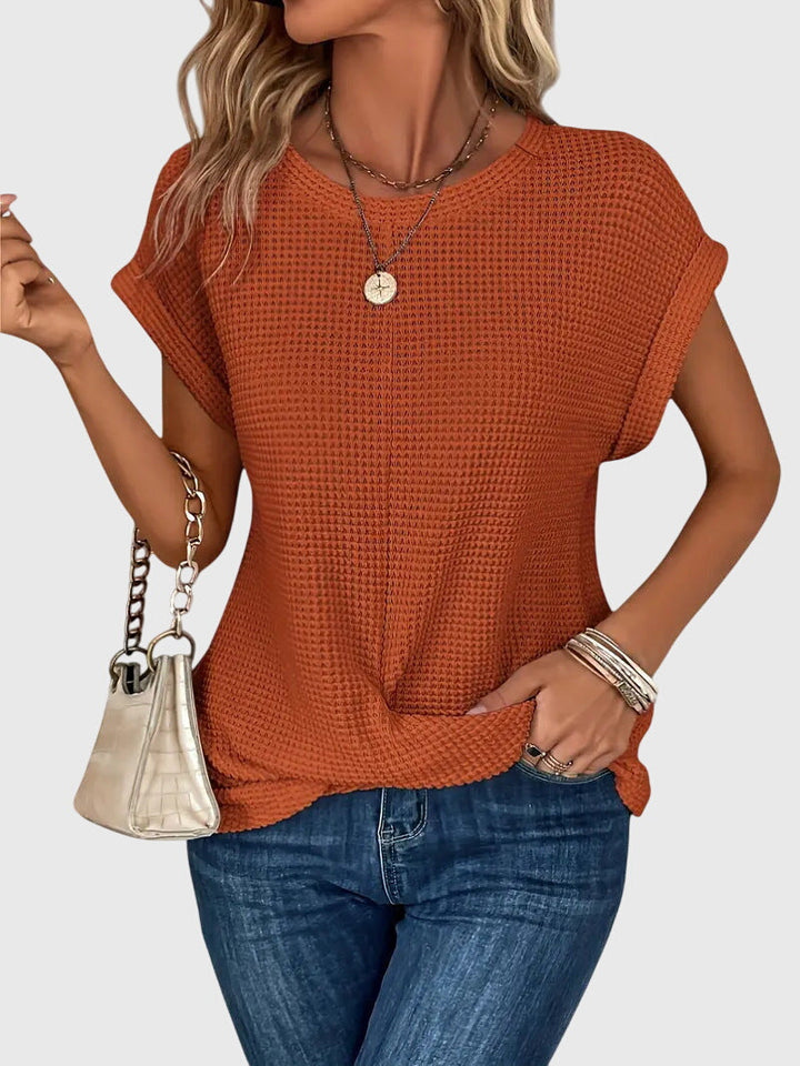 Isa™ | Blusa Elegante com Gola Careca