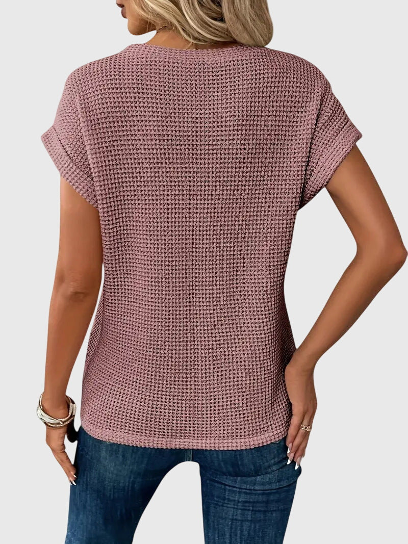 Isa™ | Blusa Elegante com Gola Careca