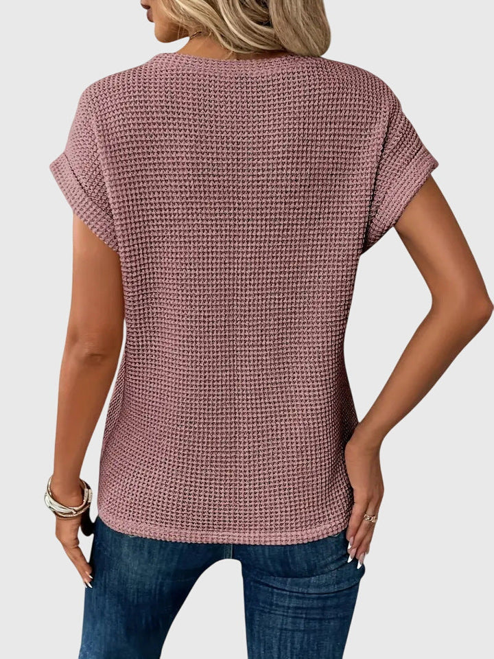 Isa™ | Blusa Elegante com Gola Careca