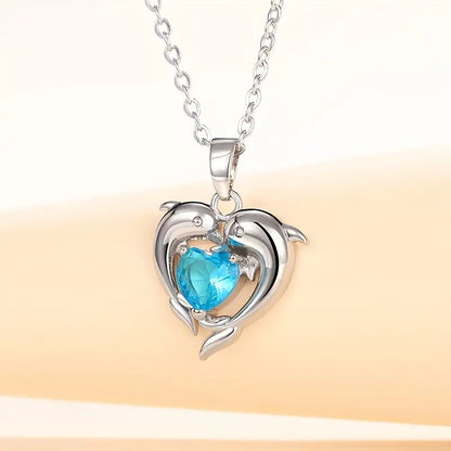 Colar Oceanheart Twins | Ouro Branco