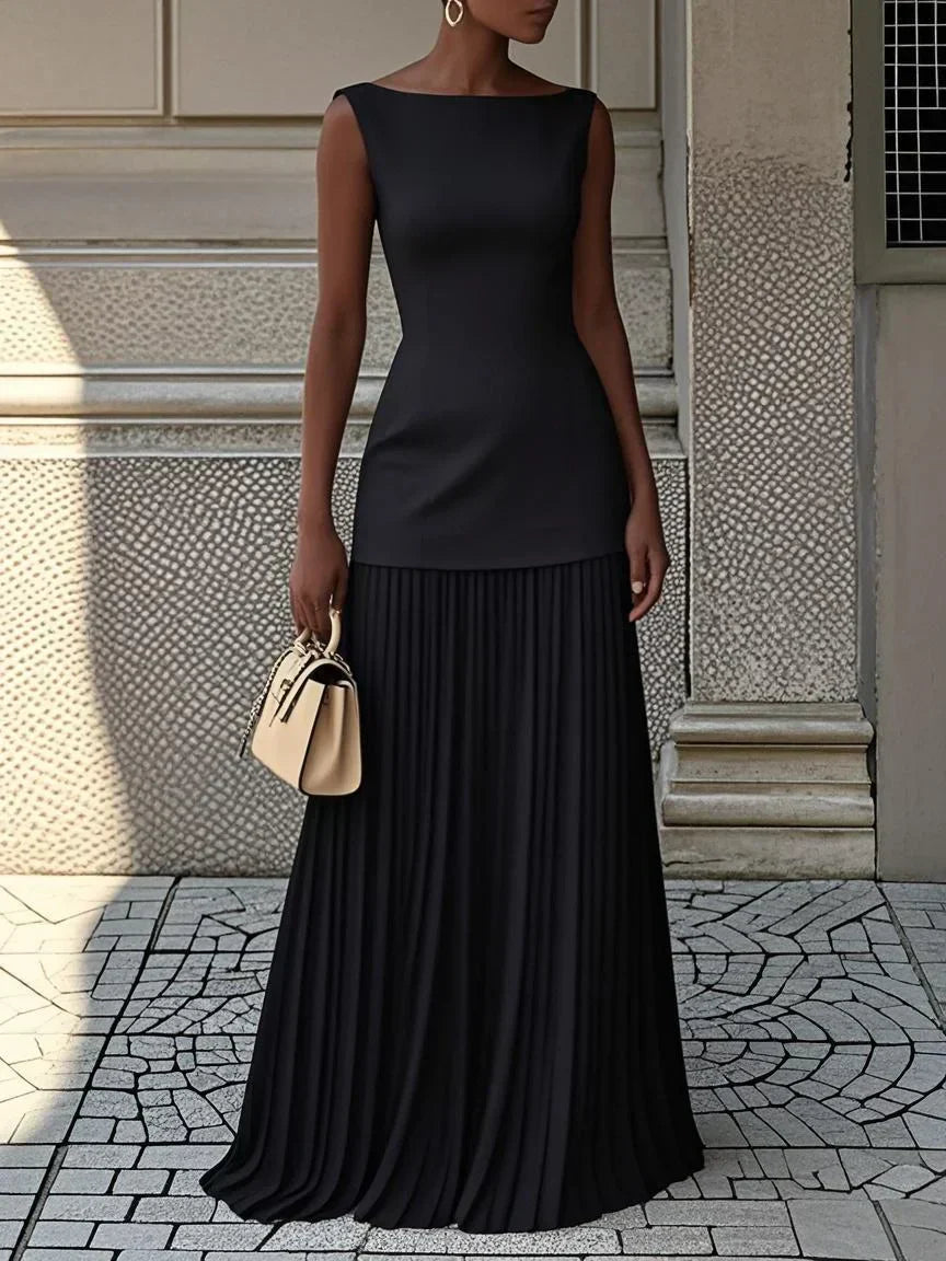 Micaela | Robe longue plissée de design