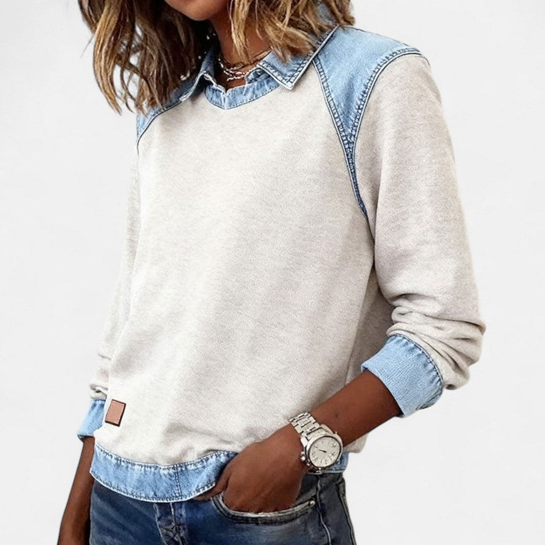 Modischer Langarmshirt