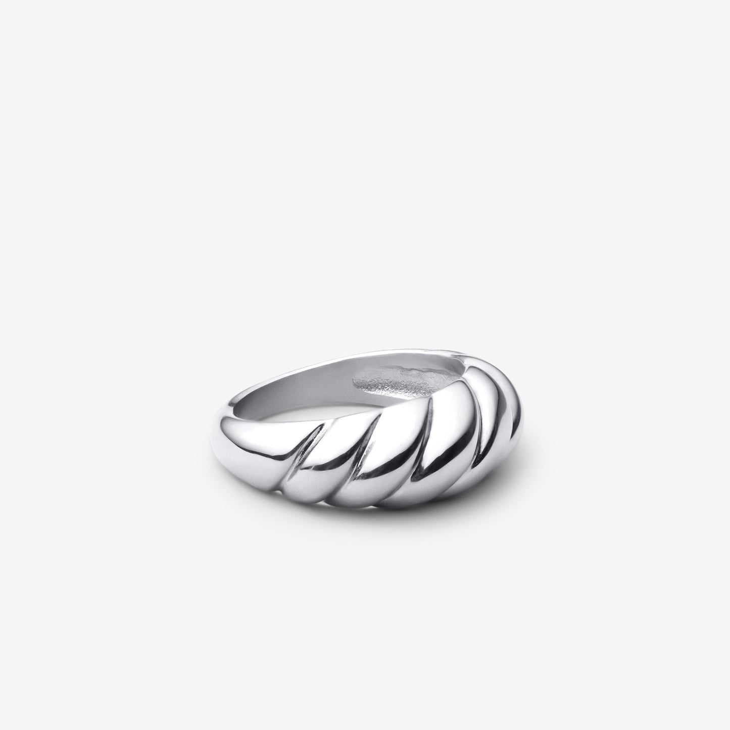 Croissant-Ring | Weißgold