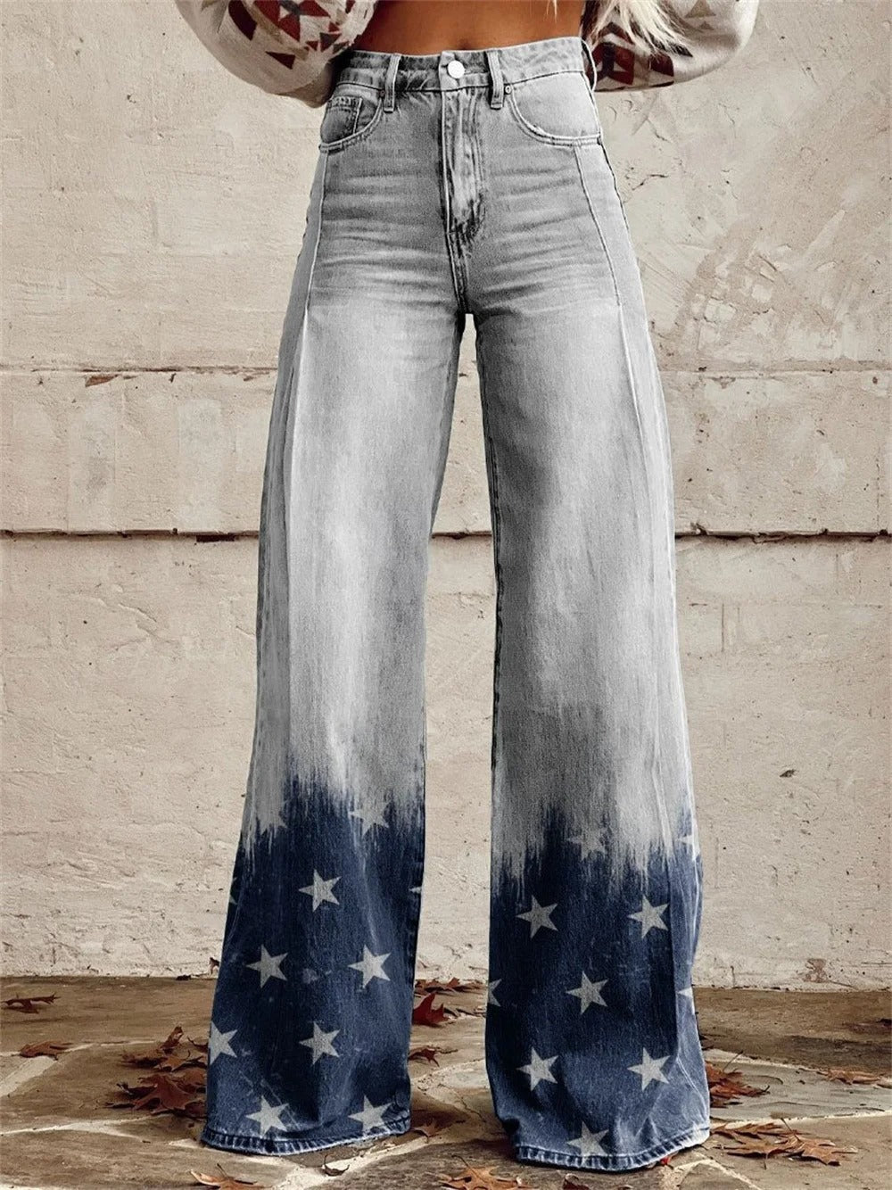 Mia | Calça de perna larga e cintura alta