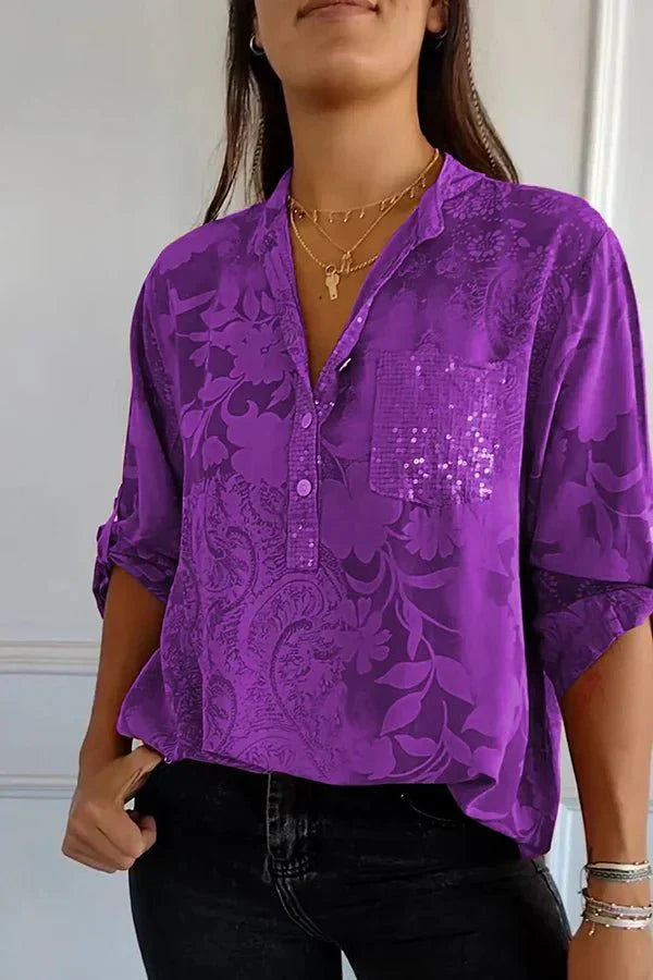 Pauline | Elegantes Pailletten-Top