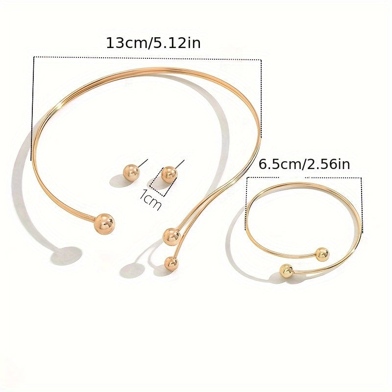 Conjunto de joyería geométrica moderna