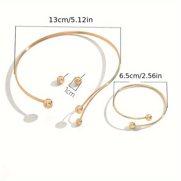 Conjunto de joyería geométrica moderna