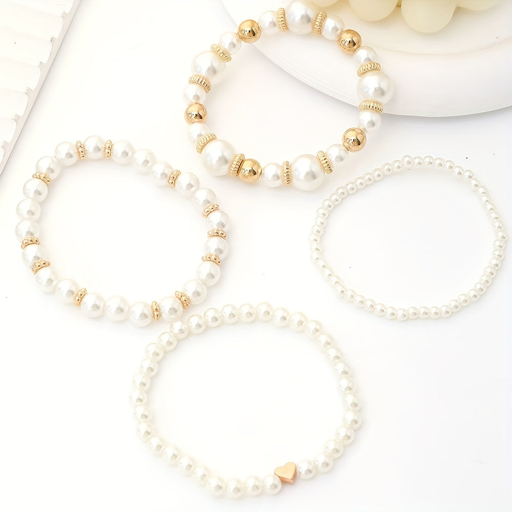 Perlen-Herz-Armband-Set