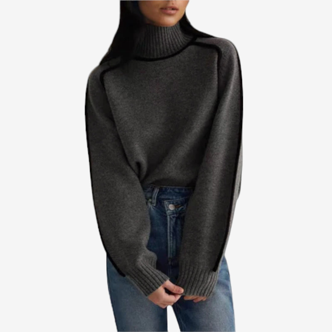 Emilie™ rullekravesweater