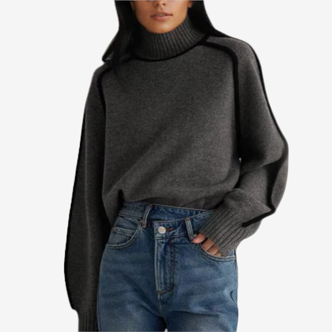 Emilie™ rullekravesweater