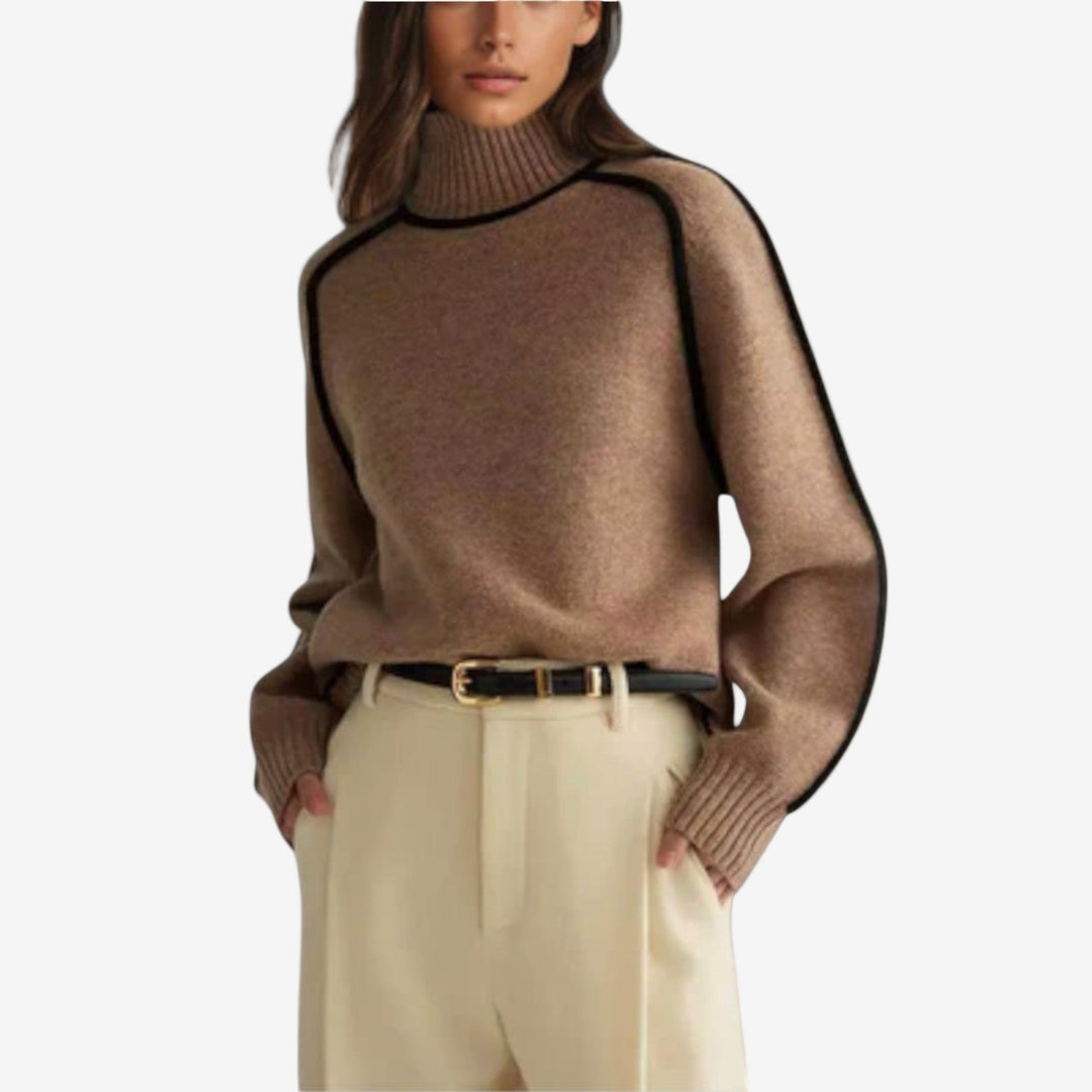 Emilie™ rullekravesweater