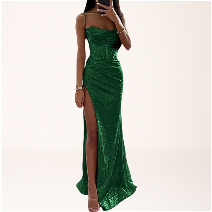 HARRYTE | VESTIDO MAXI DE NOCHE CON LENTEJUELAS