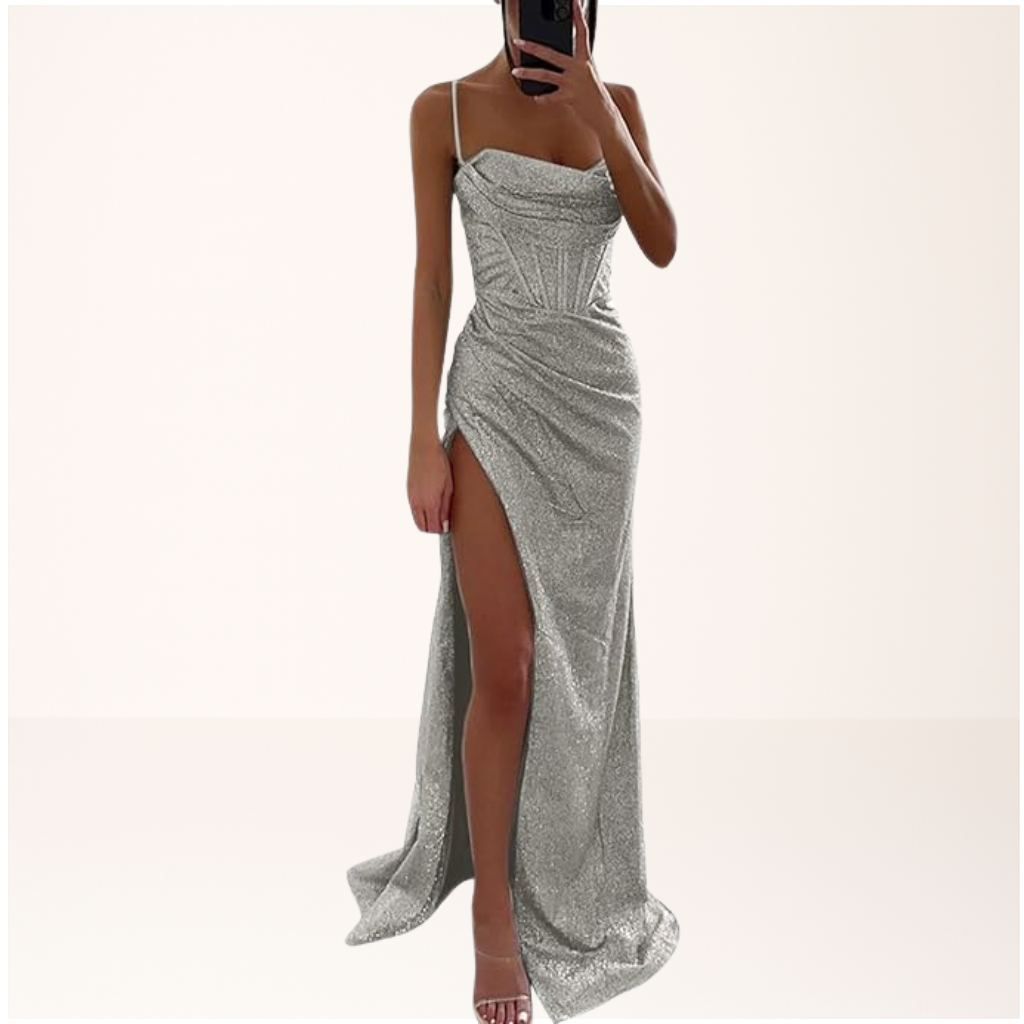 HARRYTE | VESTIDO MAXI DE NOCHE CON LENTEJUELAS