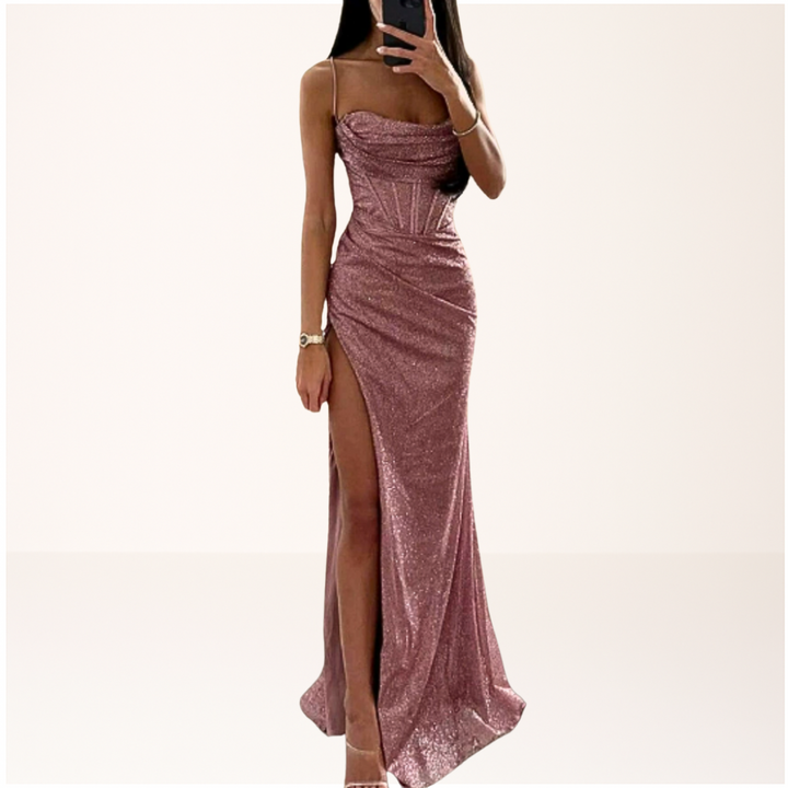 HARRYTE | VESTIDO MAXI DE NOCHE CON LENTEJUELAS