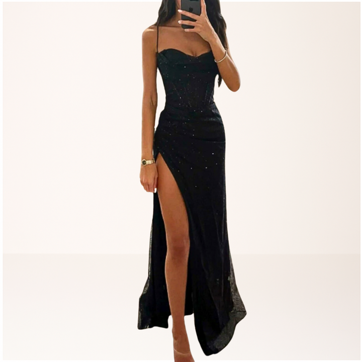 HARRYTE | VESTIDO MAXI DE NOCHE CON LENTEJUELAS