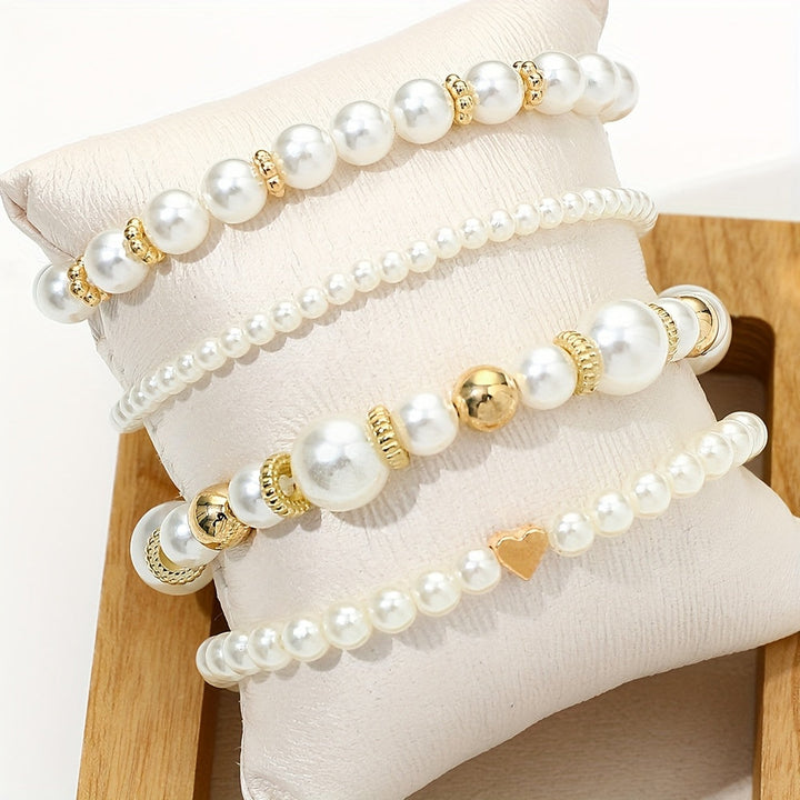 Perlen-Herz-Armband-Set