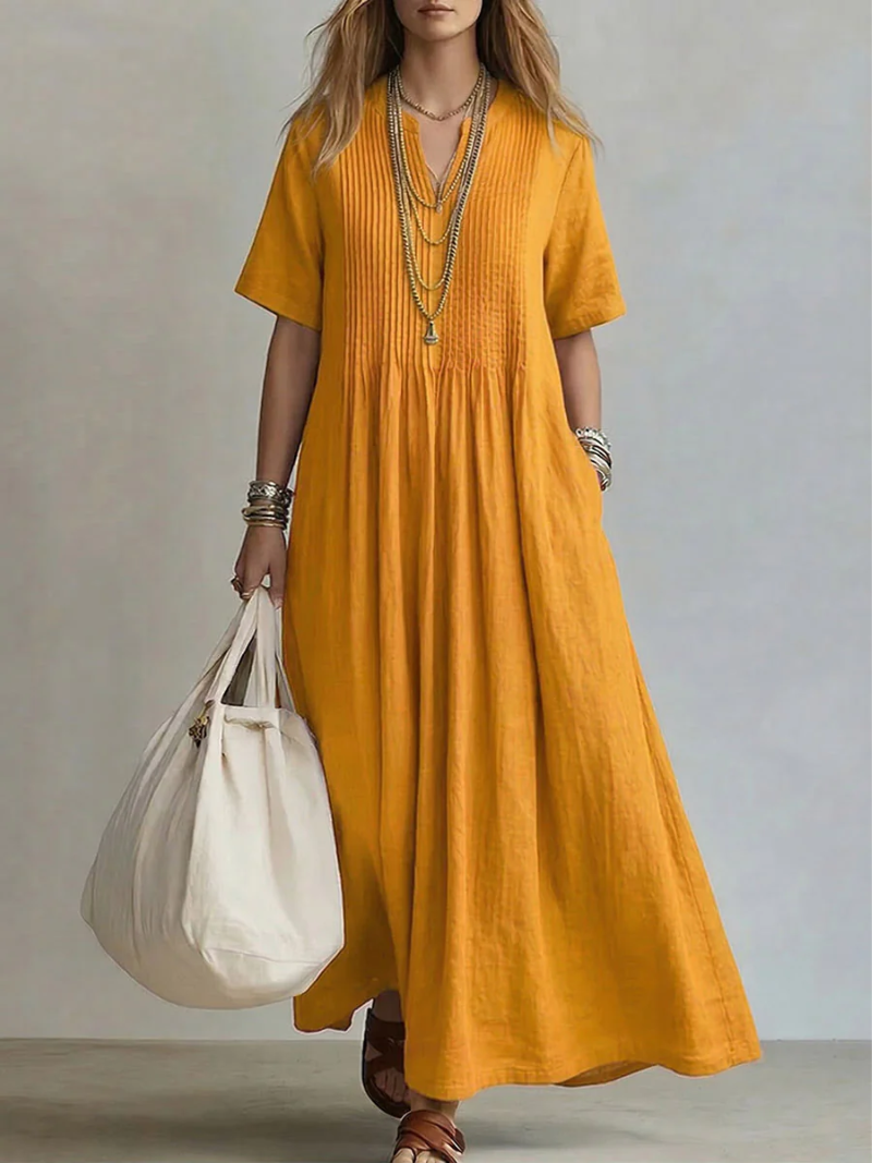 Betsaida | Maxikleid mit V-Ausschnitt