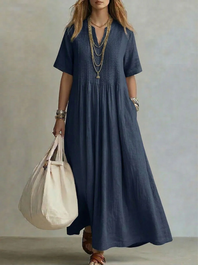 Betsaida | Maxikleid mit V-Ausschnitt