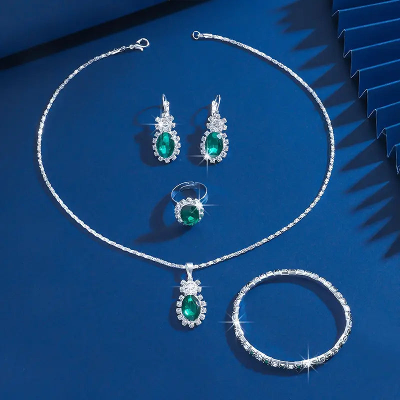 Seloria Grevalyn Schmuckset | Weißgold