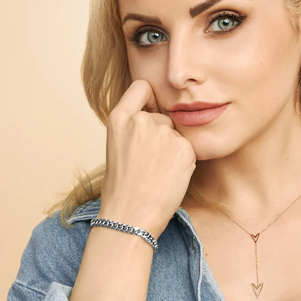 Gebrauchtes kubanisches Armband | Weißgold