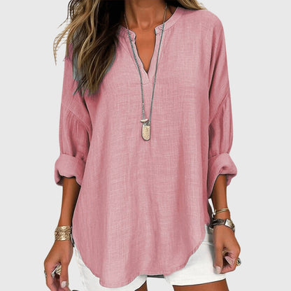 Lenara™ | Camisa de Praia Elegante e Fluida