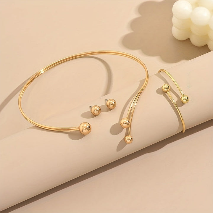 Conjunto de joyería geométrica moderna