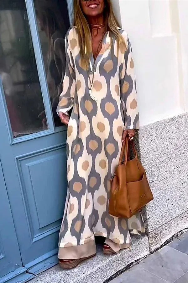 Mirella | Maxikjole med print