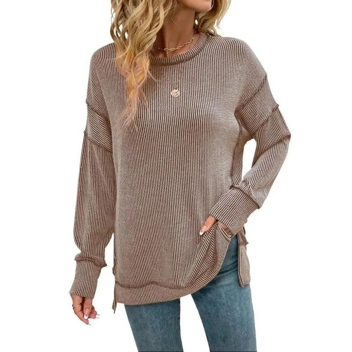 HAIZEY™ - Sudadera holgada acanalada y cómoda