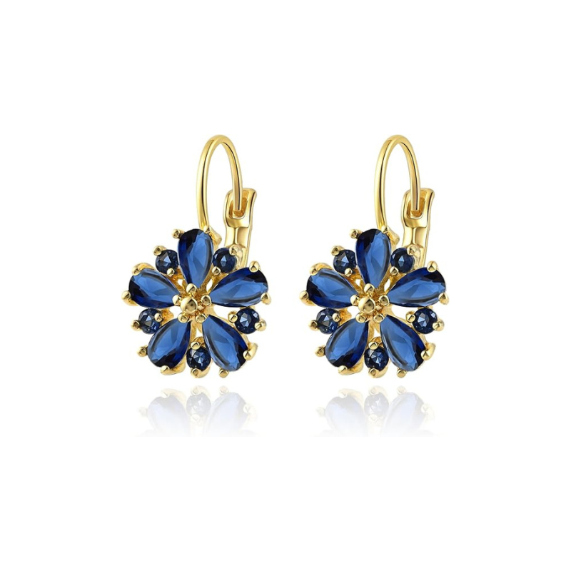 Pendientes de flores Calina | Oro