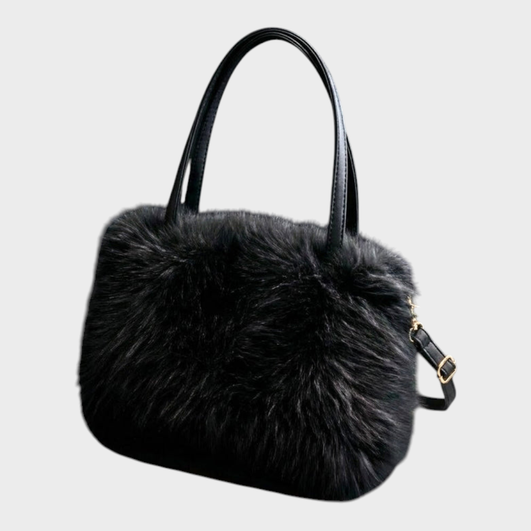 Cecelia | Handtasche „Sibirische Aurora“ aus Pelz