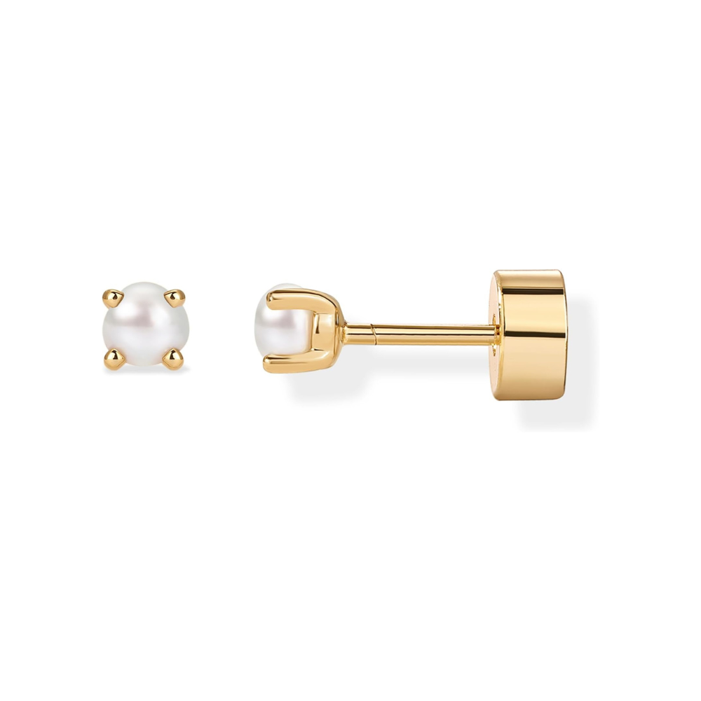 Pendientes de perlas delicados | Oro