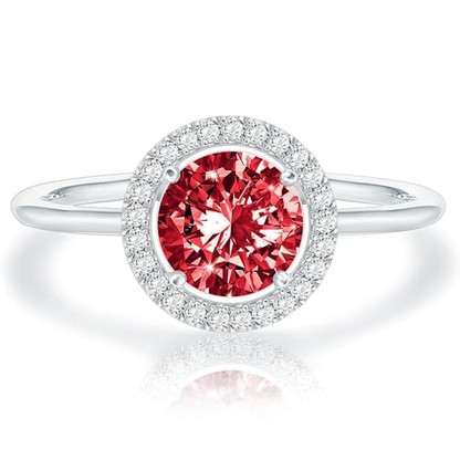 Ring „Crimson Glow Promise“ mit Rubin | Weißgold