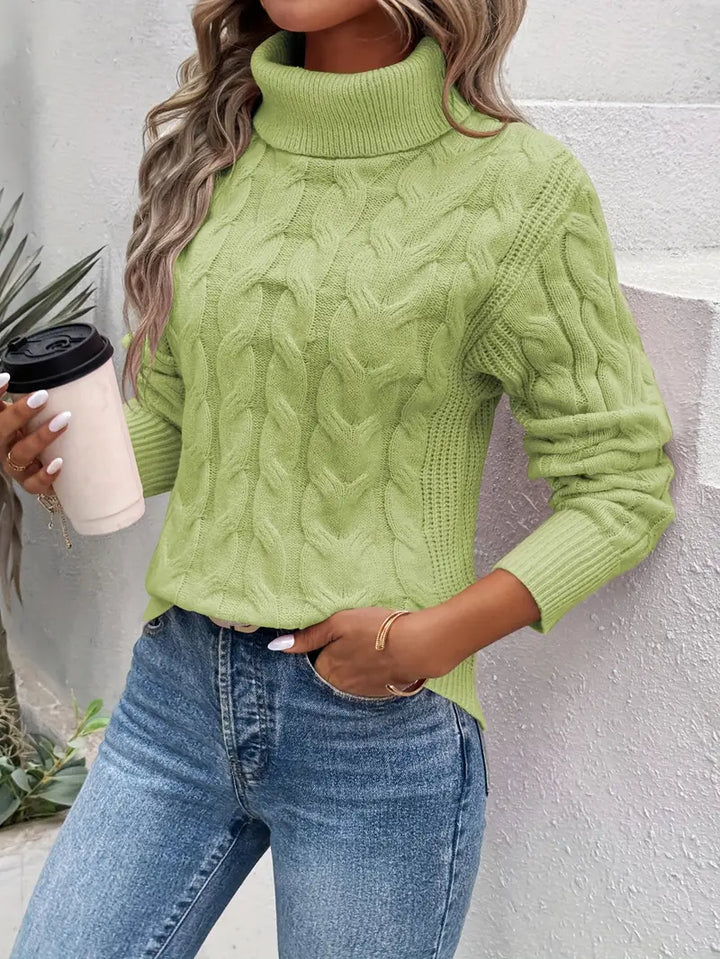 ENA™ - Suéter acogedor de cuello alto