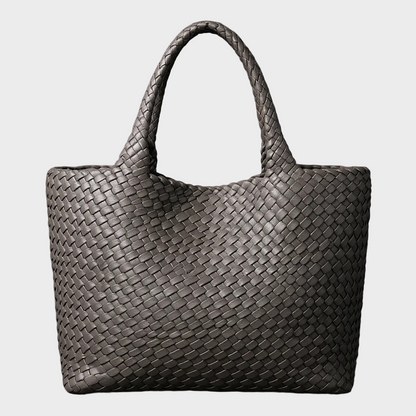 Bolso de cuero tejido a mano Lana