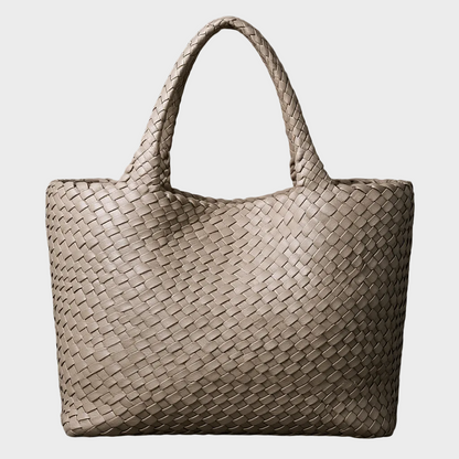 Bolso de cuero tejido a mano Lana