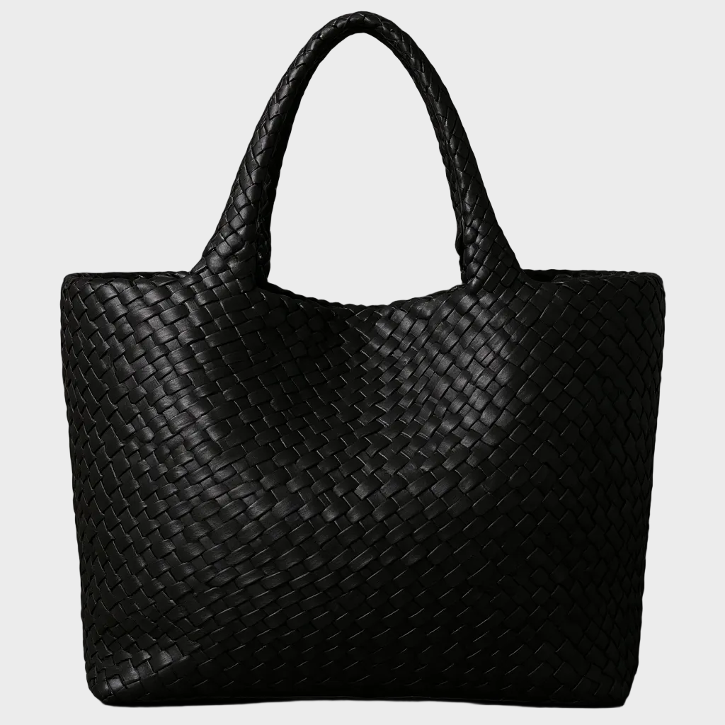 Bolso de cuero tejido a mano Lana