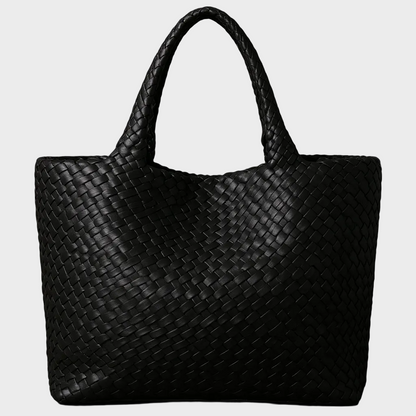 Bolso de cuero tejido a mano Lana
