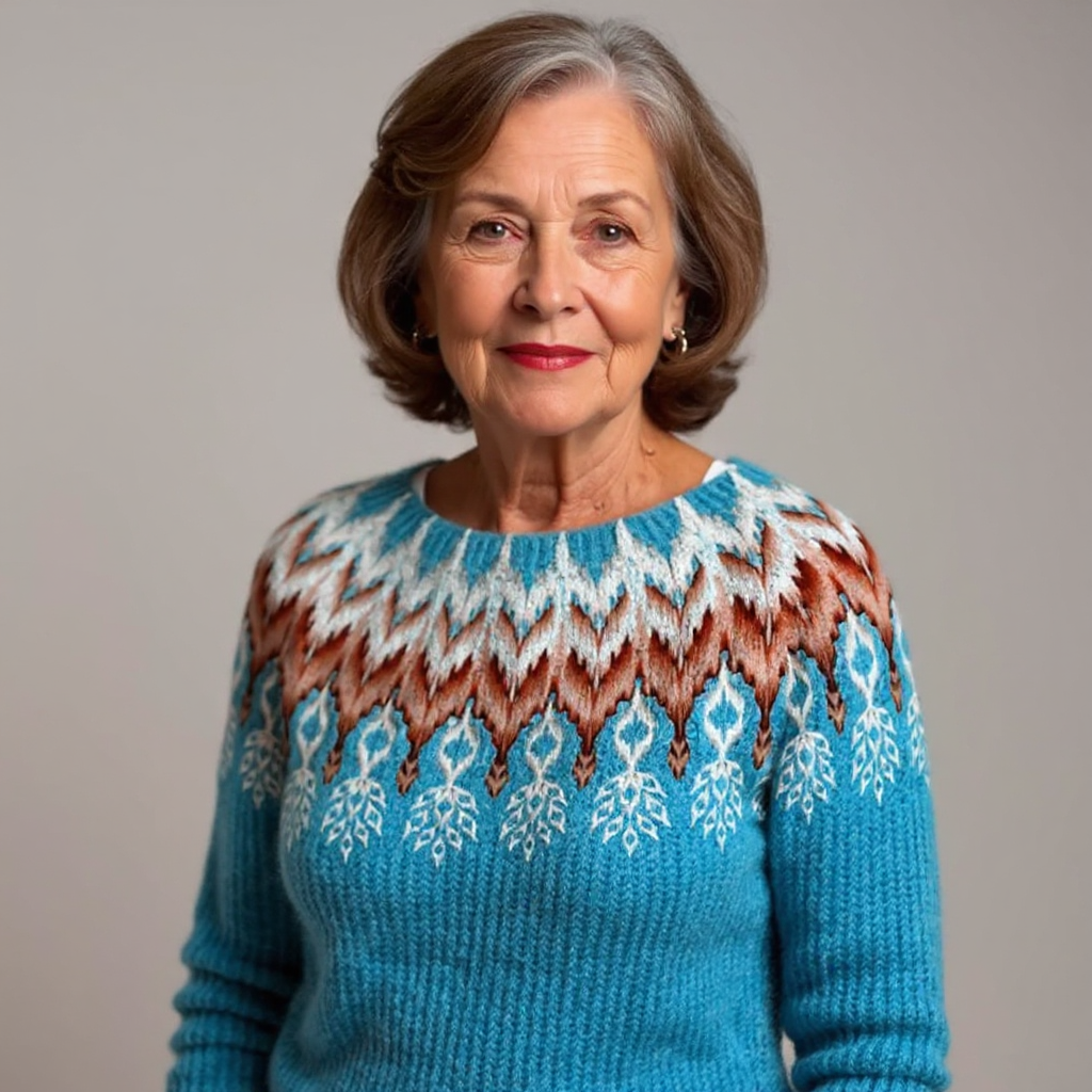 Klassischer isländischer Wollpullover