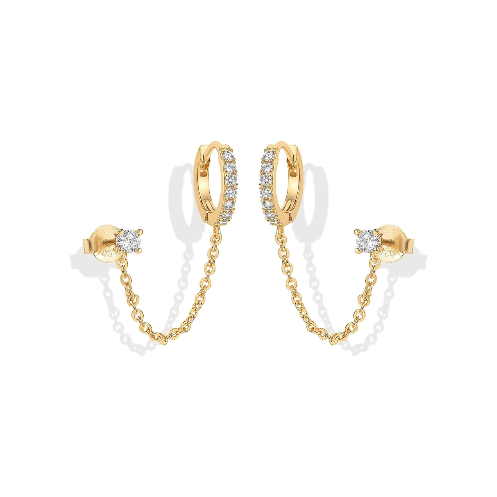 Adella-Kettenohrringe | Gold