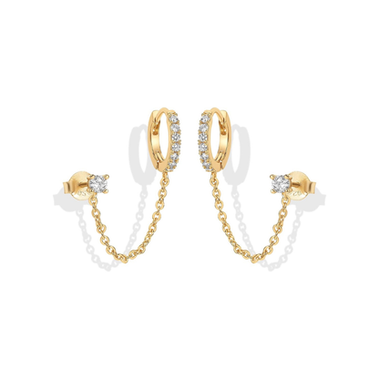 Adella-Kettenohrringe | Gold