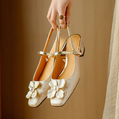 Scarpins Slingback Genine