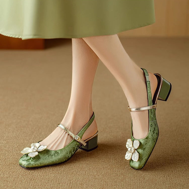 Scarpins Slingback Genine