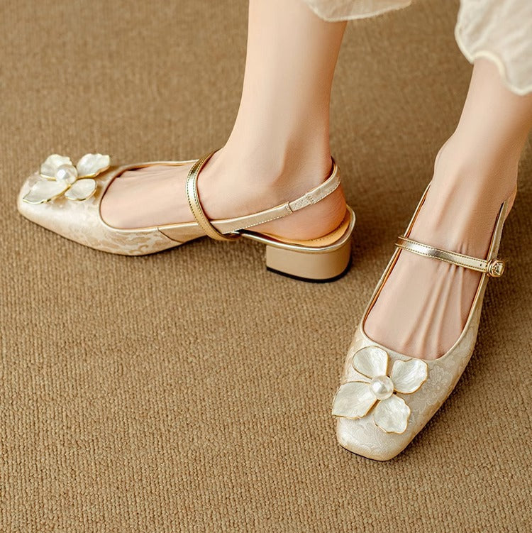 Scarpins Slingback Genine