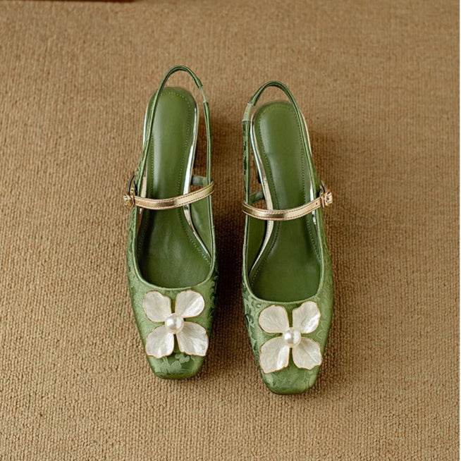 Scarpins Slingback Genine
