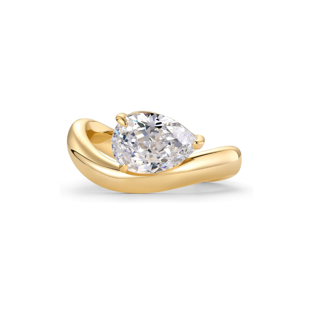 Gewellter Versprechensring | Gold