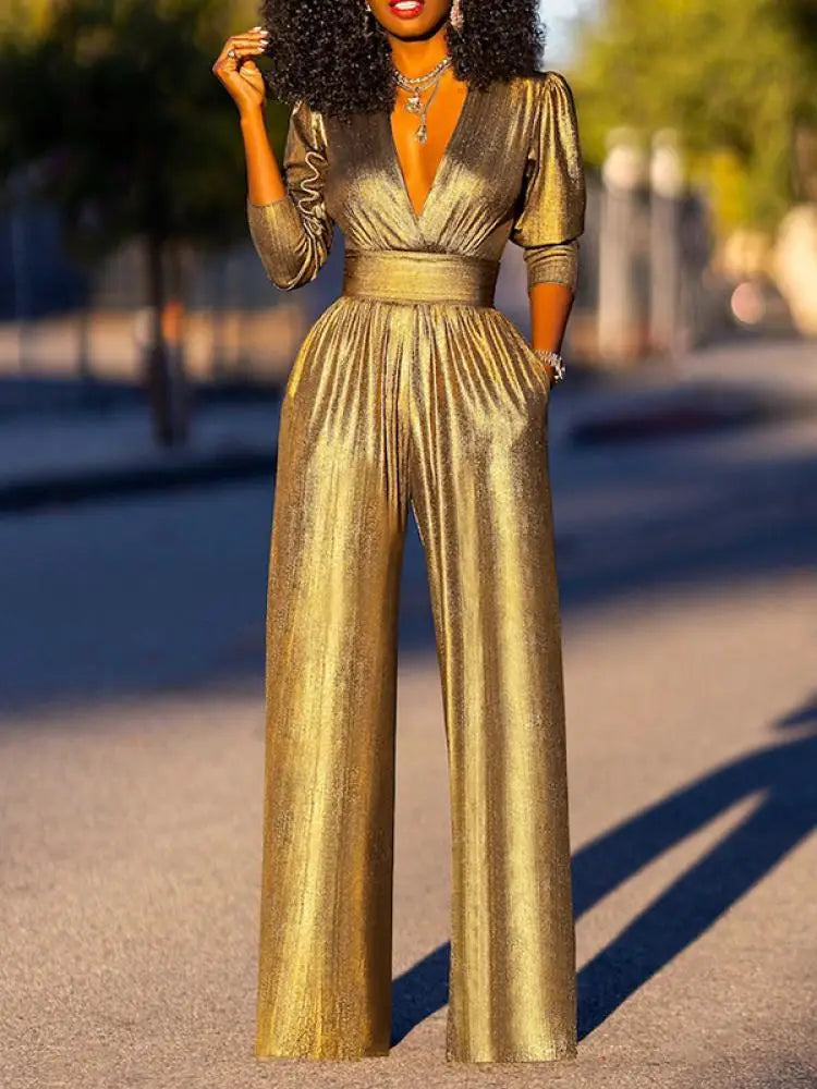 Helena - Shiny Jumpsuit