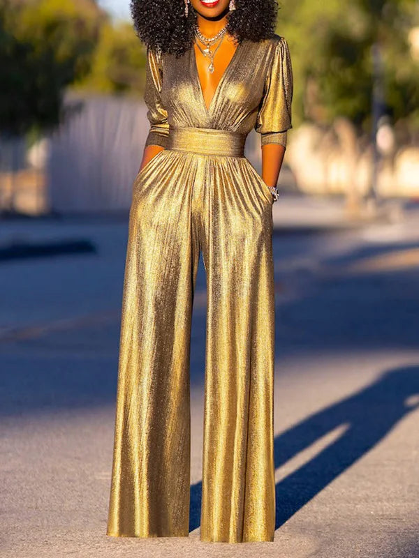 Helena - Shiny Jumpsuit
