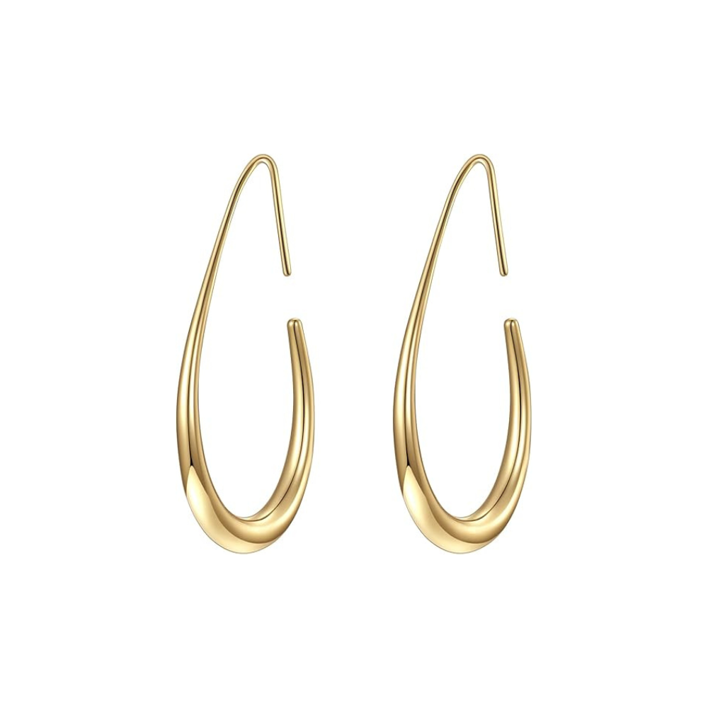 Solbeskinnede hoops | Guld