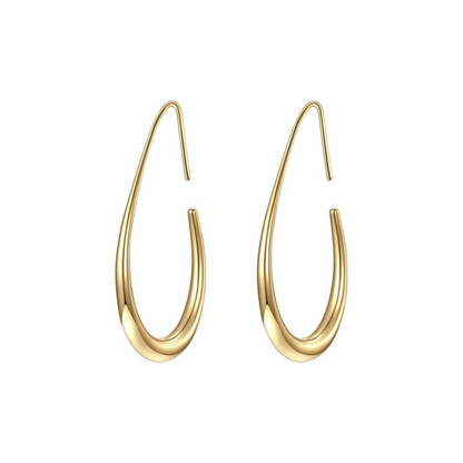 Solbeskinnede hoops | Guld